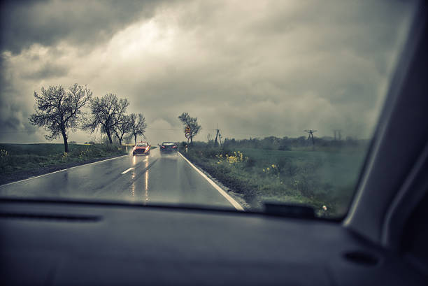 istock Driving along the motorway on a rainy day 475832326