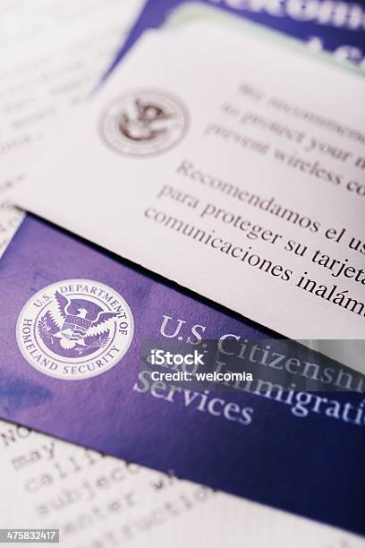 United States Citizenship Stock Photo - Download Image Now - Emigration and Immigration, Green Card, Close-up