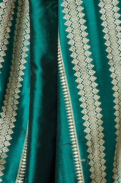 Photo of Green Silk Sari