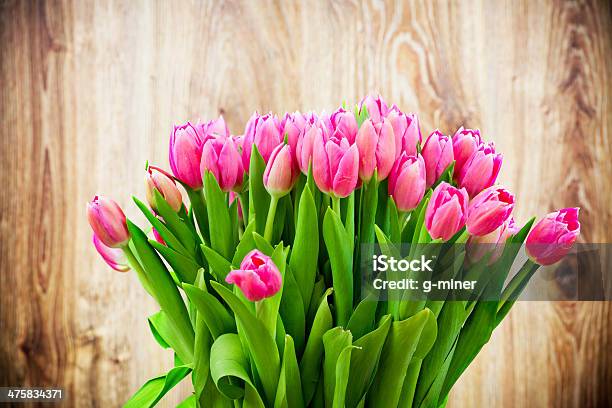 Bouquet Of Tulips Stock Photo - Download Image Now - Bouquet, Bunch of Flowers, Close-up