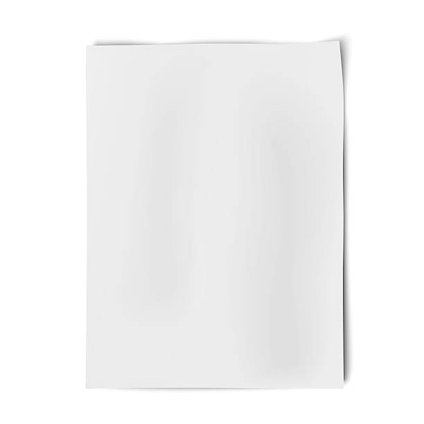 istock Sheet of white paper isolated on white background 475834626