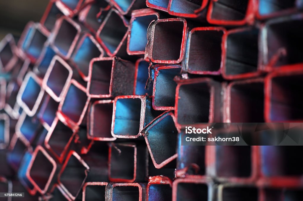 쌓다 Of 색상화 스퀘어 파이프 0명에 대한 스톡 사진 및 기타 이미지 - 0명, 2015년, 강철 - iStock