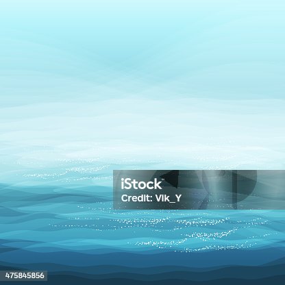 istock Abstract Design Creativity Background of Blue Sea Waves, Vector Illustration 475845856