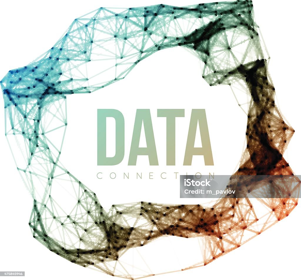 Abstract Network Connection Background Stock Illustration - Download ...