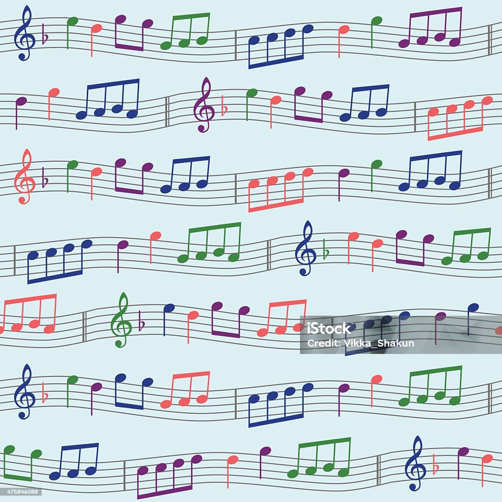 Musical Note Pattern Stock Illustration - Download Image Now - Jazz ...
