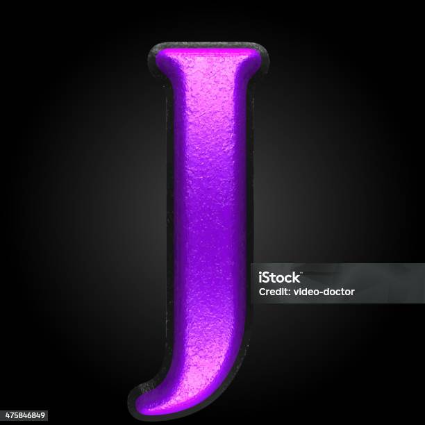 Вектор Фиолетовый Пластиковый Рисунок J — стоковая векторная графика и другие изображения на тему Алфавит - Алфавит, Буква J, Векторная графика