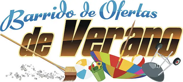 Vector illustration of Verano Heading C