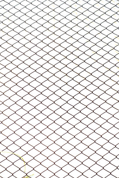 valla de malla de acero - chainlink fence fence chain turnstile fotografías e imágenes de stock