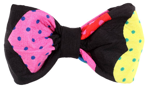 istock Hair bow tie black with colorful multicolor details 475855198