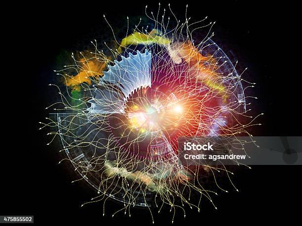 Virtual Life Of Abstract Visualization Stock Photo - Download Image Now - Concentric, 2015, Abstract