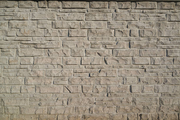 Stone veneer wall stock photo