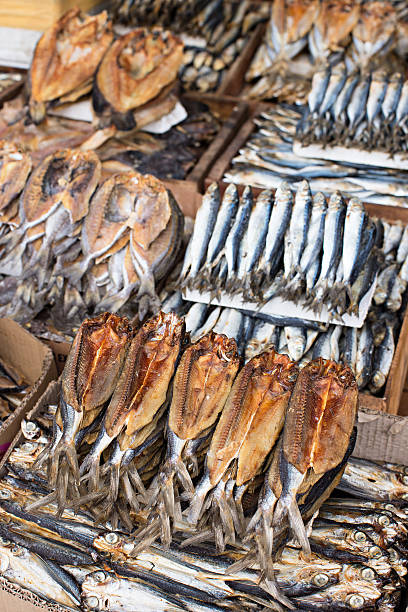 istock Dried fish at a market 475855976