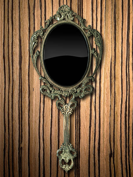 istock ancient hand mirror on zebrano Wood 475857615