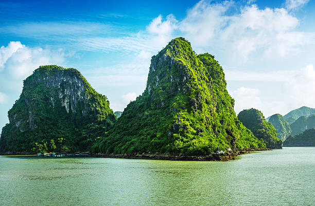 istock Limestone rocks in Halong Bay, Vietnam 475862953