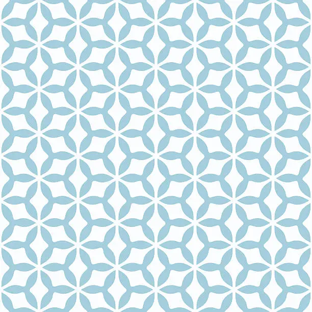 Vector illustration of Seamless Snowflake Pattern