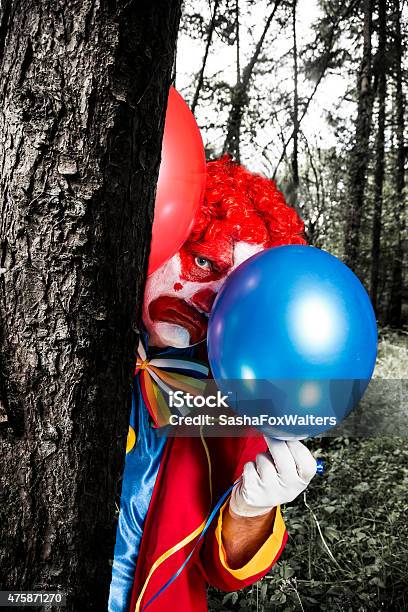 Sad Clown Stock Photo - Download Image Now - 2015, Balloon, Circus