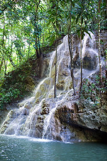 istock Jamaica. The small river waterfal 475871402
