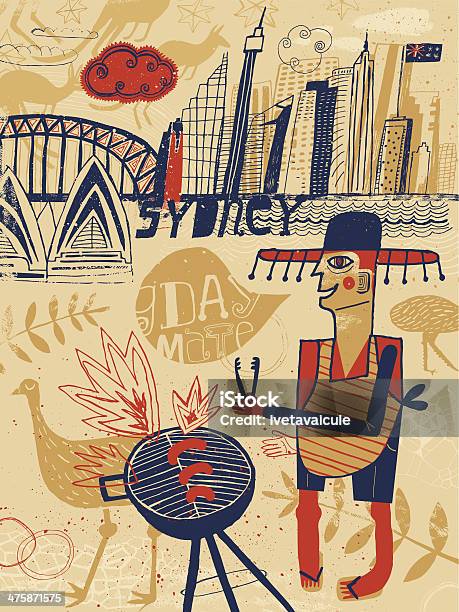 Sydney Australia Stock Illustration - Download Image Now - Adult, Animal, Animal Wildlife