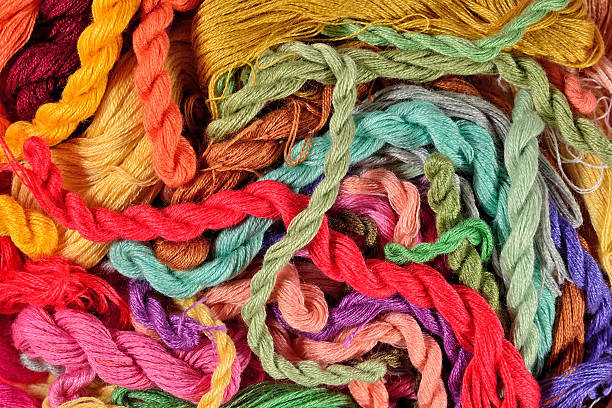 istock Colorful embroidery floss background 475874498
