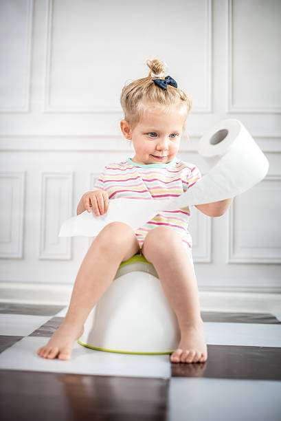 istock Little girl on potty 475874502
