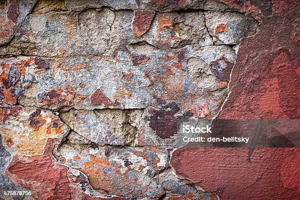 Background Of Colorful Brick Wall Texture Brickwork Stock Photo - Download Image Now