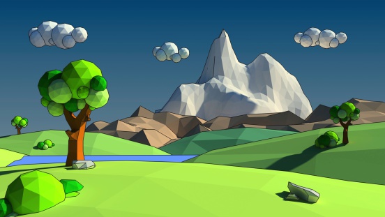 Low Poly 3d Environment Stock Photo - Download Image Now - Cartoon, Three Dimensional, Landscape - Scenery - iStock Low Poly 3d Environment Stock Photo - Download Image Now - Cartoon, Three Dimensional, Landscape - Scenery - iStock