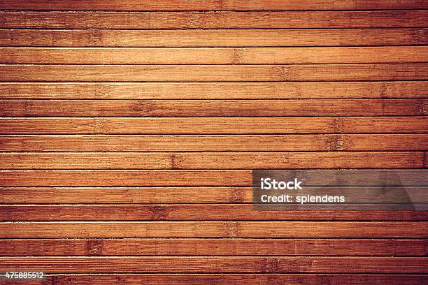 Tropical Vintage Bamboo Wall Stock Photo - Download Image Now - Boat Deck, Wood - Material, Deck