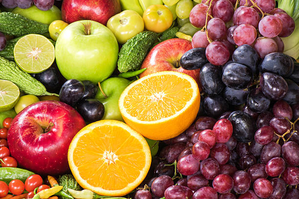 istock Close-up orange slice with group fruits 475885752