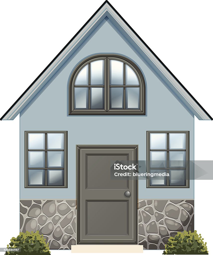 simple une maison individuelle - clipart vectoriel de Appartement libre de droits