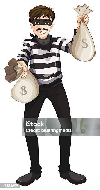 Cash Robbery Stock Illustration - Download Image Now - Adult, Armed Robbery, Backgrounds