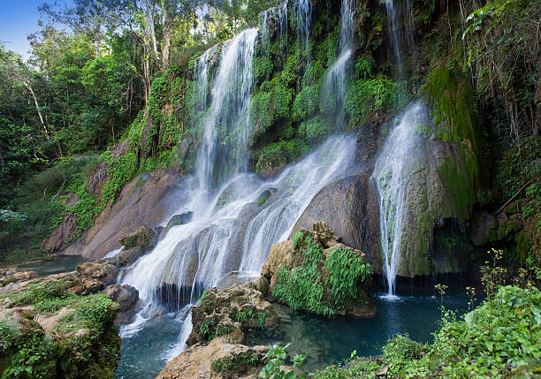 Soroa waterfall, Pinar del Rio, Cuba stock photo