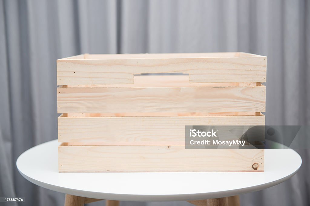 Table Box Blank Empty Wooden Box On White Table Stock Photo - Download Image Now - 2015 ...