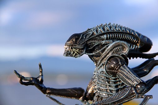 Vancouver, Canada - May 15, 2015: A model of a Xenomorph from the 