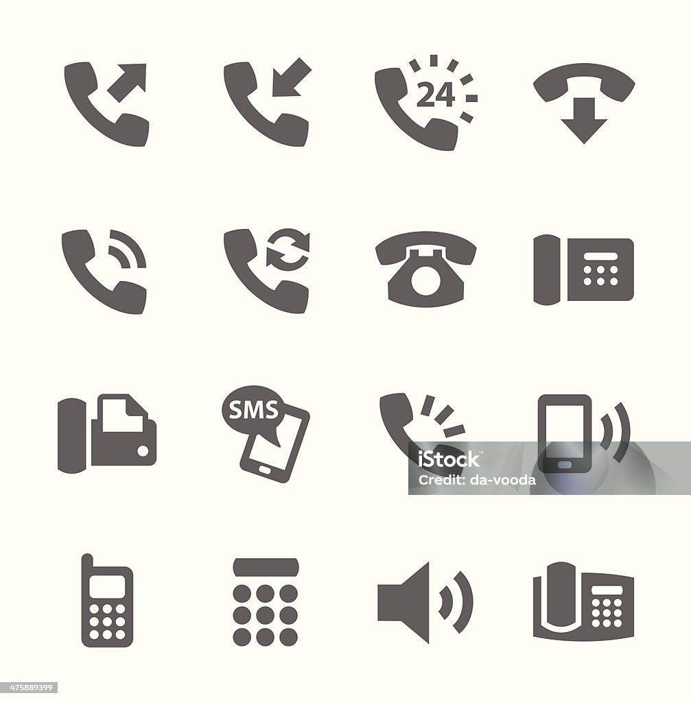 Phone icons Simple set of phones related vector icons for your site or application. Icon Symbol stock vector