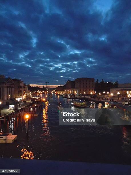 Noite Em Veneza - Fotografias de stock e mais imagens de Noite - Noite, Grande Canal - Veneza, Veneza - Itália