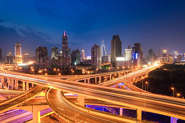istock city highway traffic in nightfall 475891897