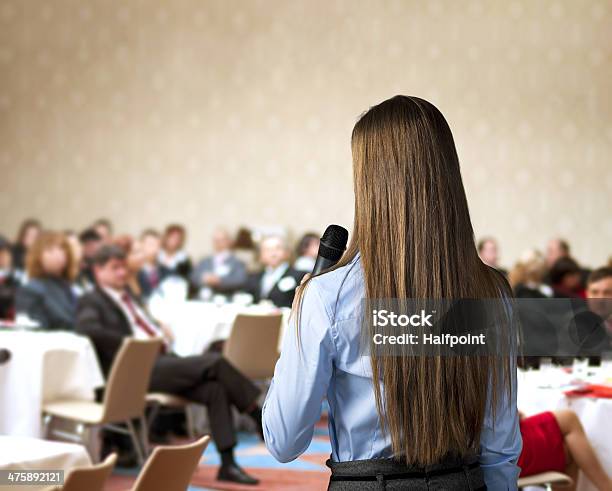 Business Conference Stock Photo - Download Image Now - Adult, Audience, Auditorium