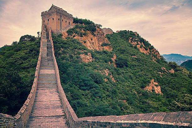 istock Spectacular great wall in China 475895682
