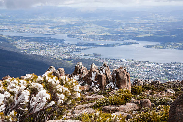 mt ウェリントン - hobart ストックフォトと画像