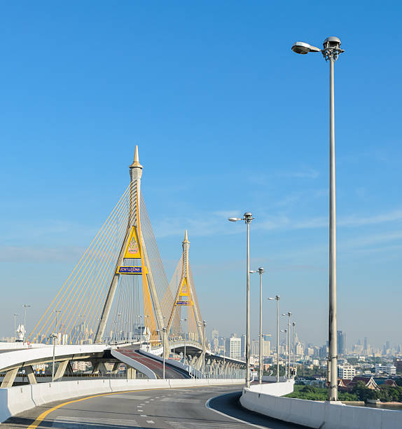 istock Bangkok cityscape with bridge Thailand 475897088