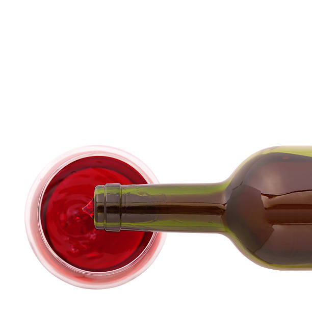 istock Glass of wine and bottle 475897658