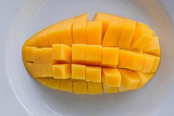 Mango slices stock photo