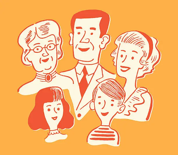 Vector illustration of Family