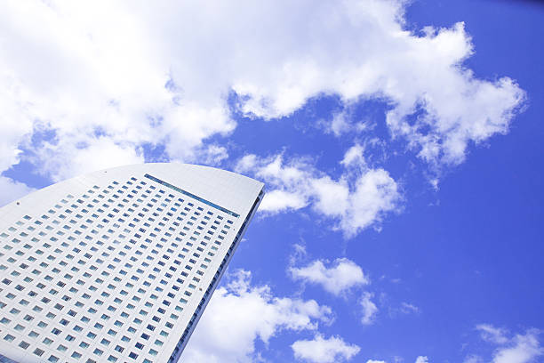 istock Yokohama Minato Mirai Intercontinental Hotel and blue sky 475898698