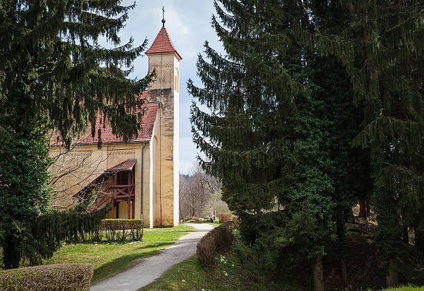 istock Old church in Europe 475899898