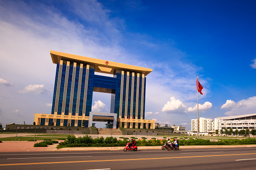 Doha, Qatar - November 16, 2023: Beautiful Torch Hotel Doha Qatar