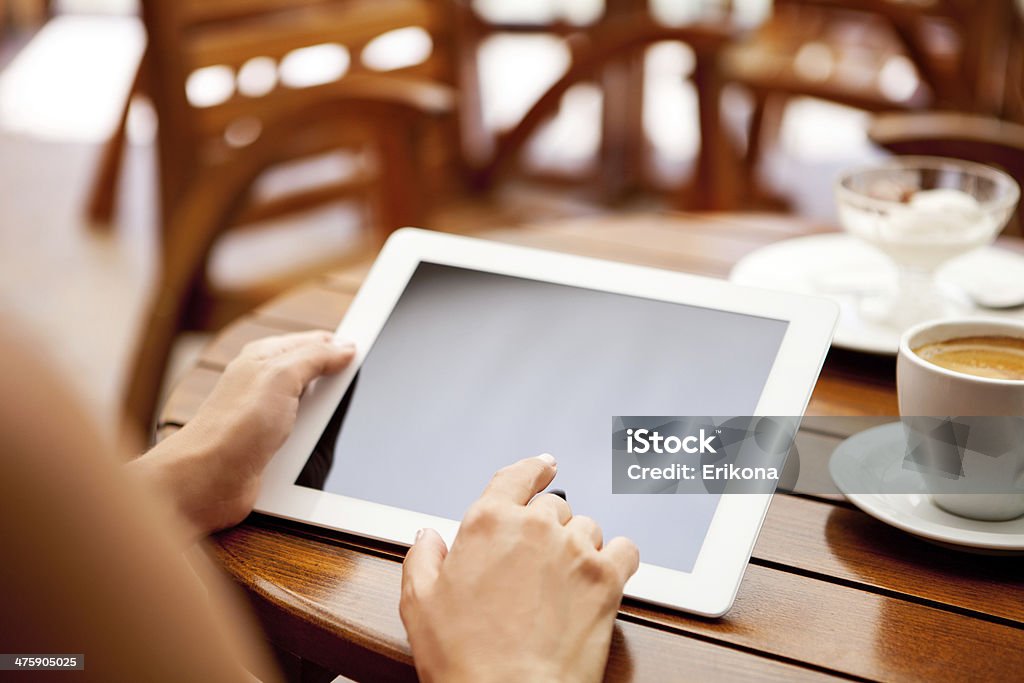 Geschäftsfrau mit tablet PC - Lizenzfrei Arbeiten Stock-Foto
