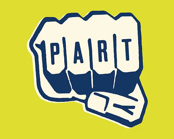 Vector illustration of Party Fist