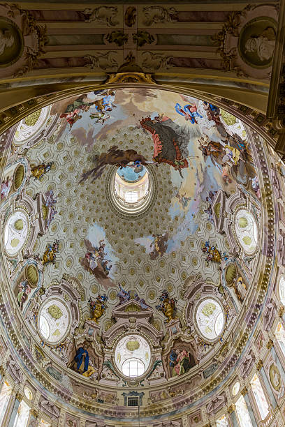 istock Vicoforte shrine (Piedmont, Italy). The dome with frescoes 475905710