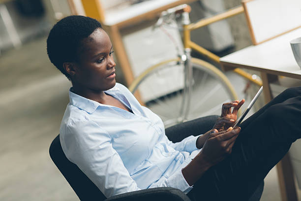 istock African Business Woman On Coffee Break. 475913166